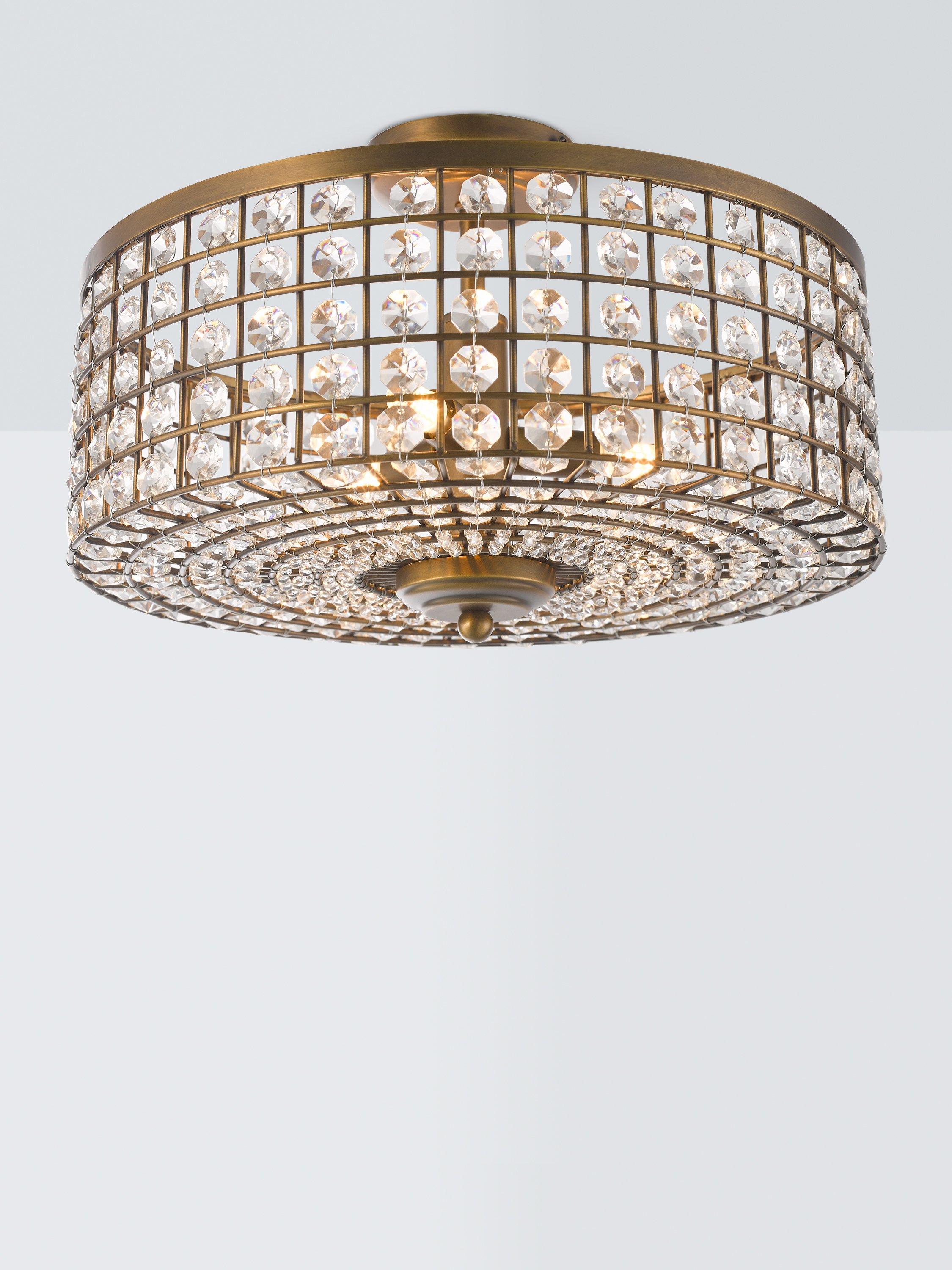John Lewis Orvieto semi flush ceiling light satin bronze (British brand)
