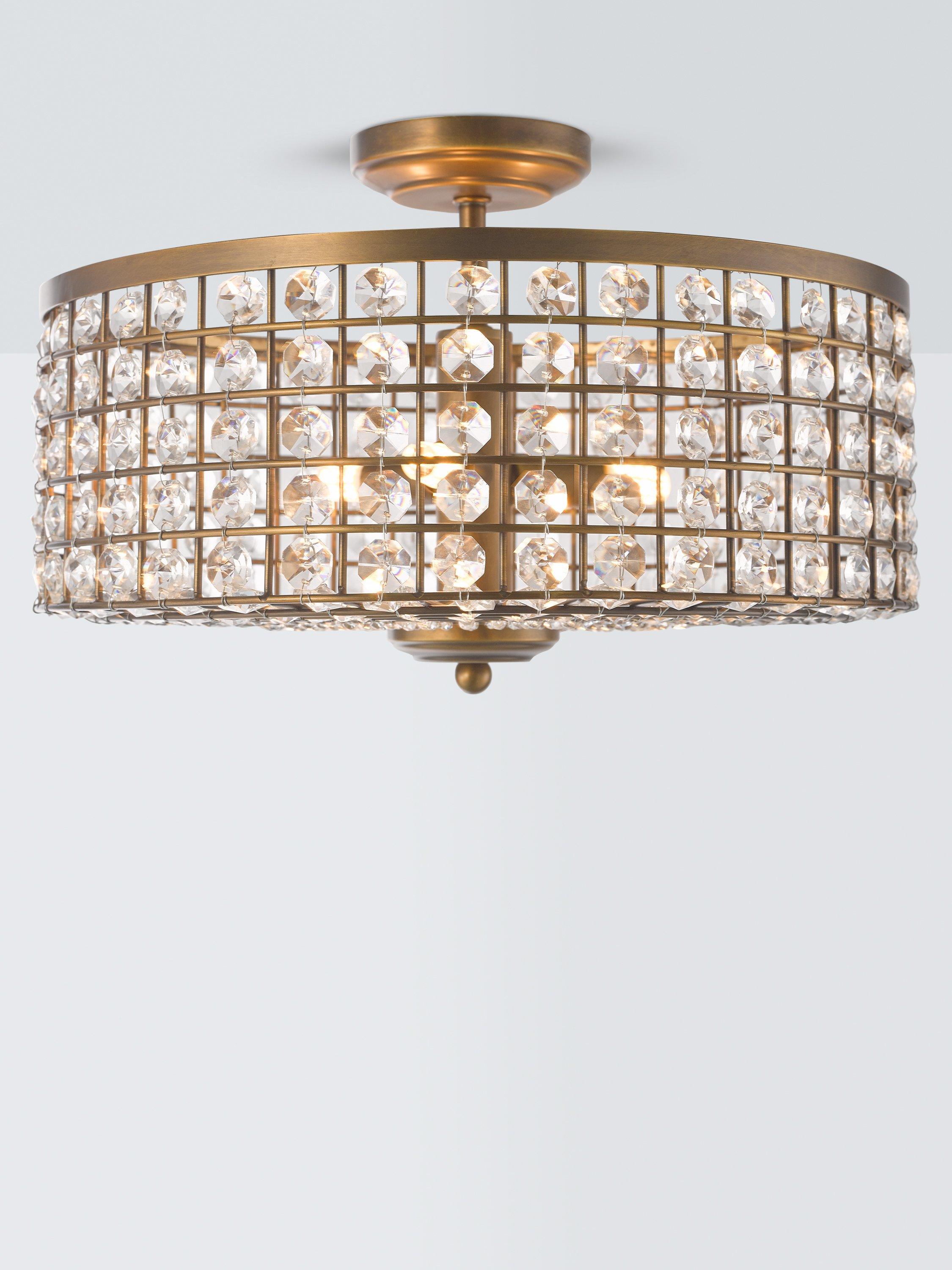 John Lewis Orvieto semi flush ceiling light satin bronze (British brand)