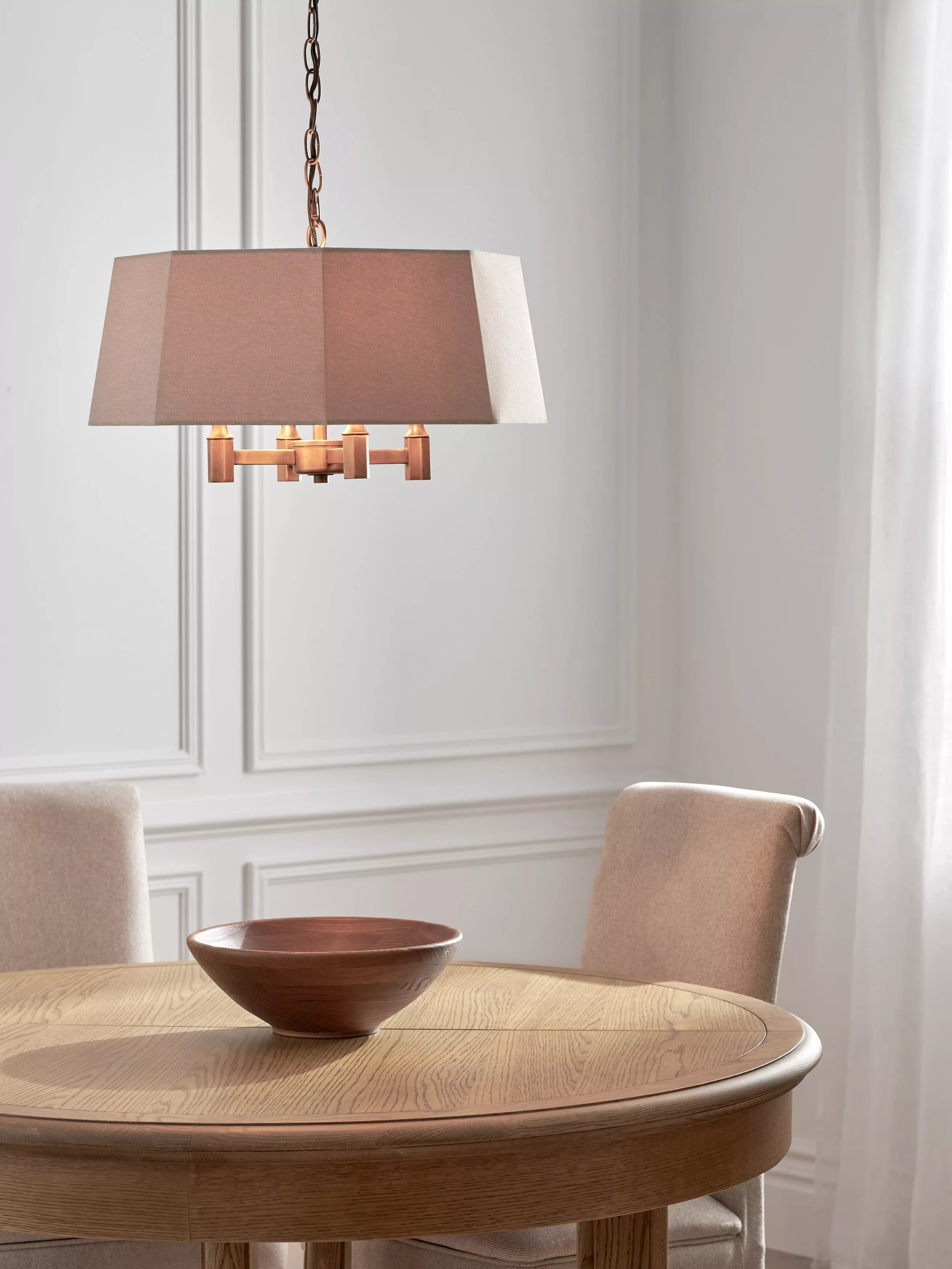John Lewis hexagon oatmeal pendant light (British brand)