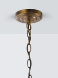 John Lewis Oatmeal 5-arm pendant light, antique brass, imported from the UK