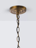 John Lewis Oatmeal 5-arm pendant light, antique brass, imported from the UK