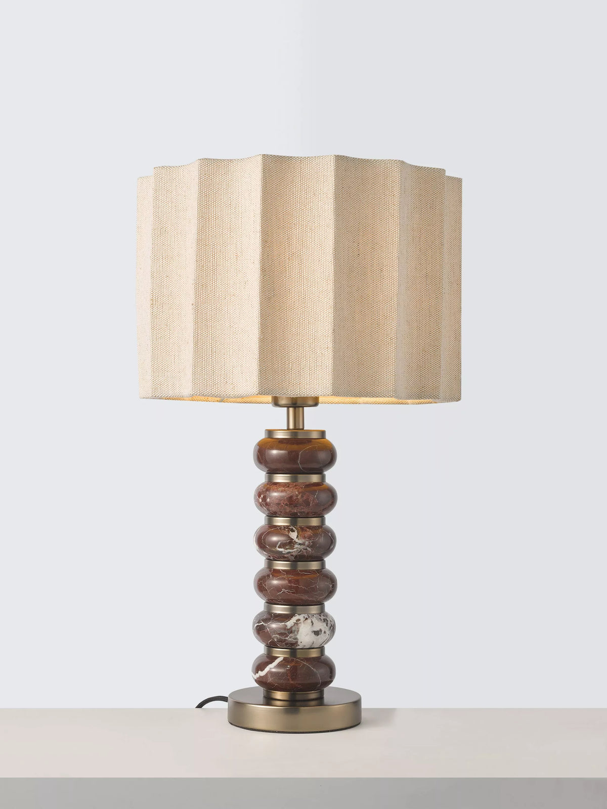 John Lewis Arlowe marble base table lamp, UK version