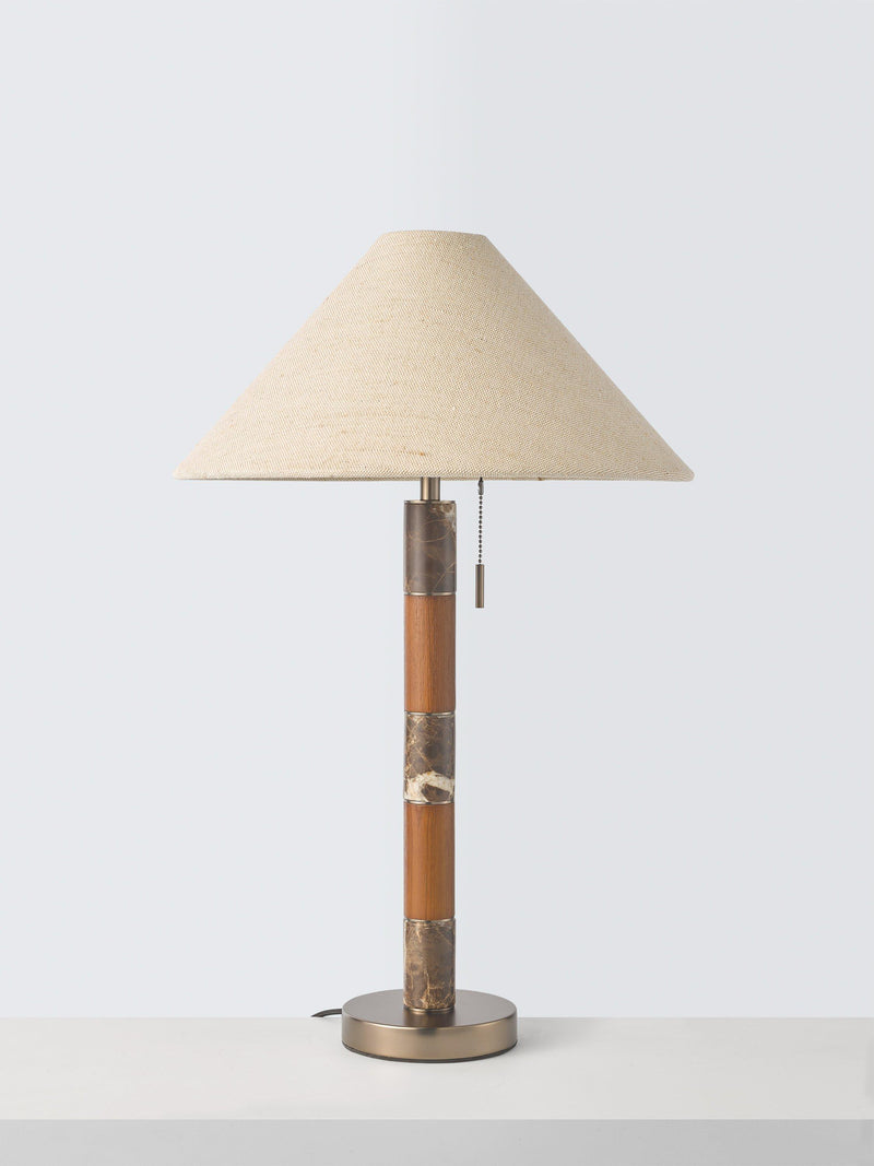 John Lewis Farrow table lamp Emperador Marble, imported from the UK