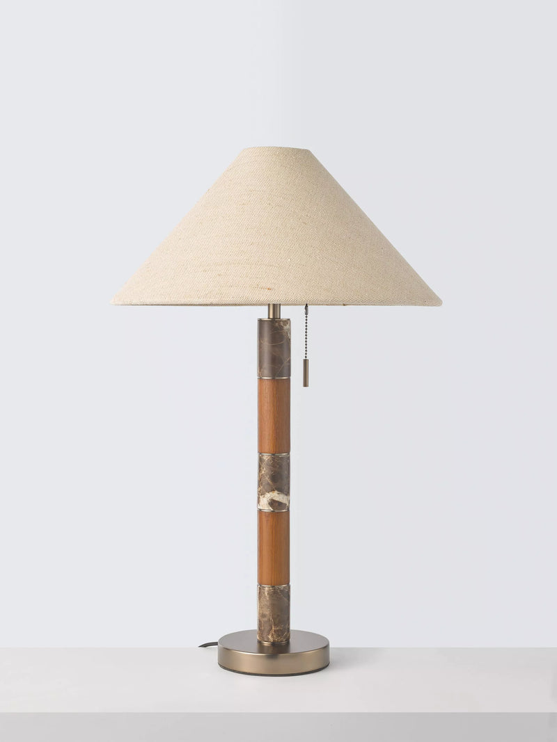 John Lewis Farrow table lamp Emperador Marble, imported from the UK