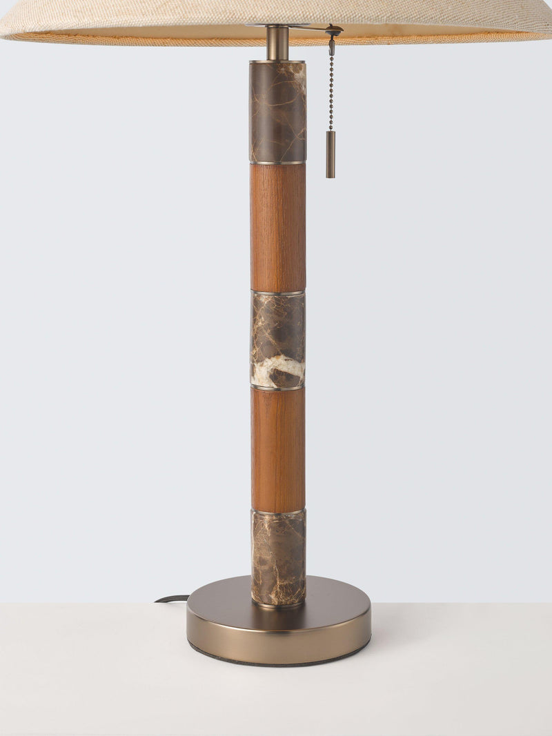 John Lewis Farrow table lamp Emperador Marble, imported from the UK