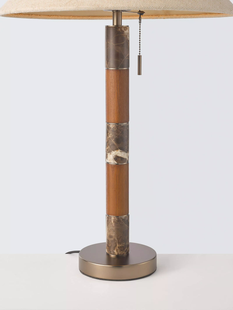 John Lewis Farrow table lamp Emperador Marble, imported from the UK