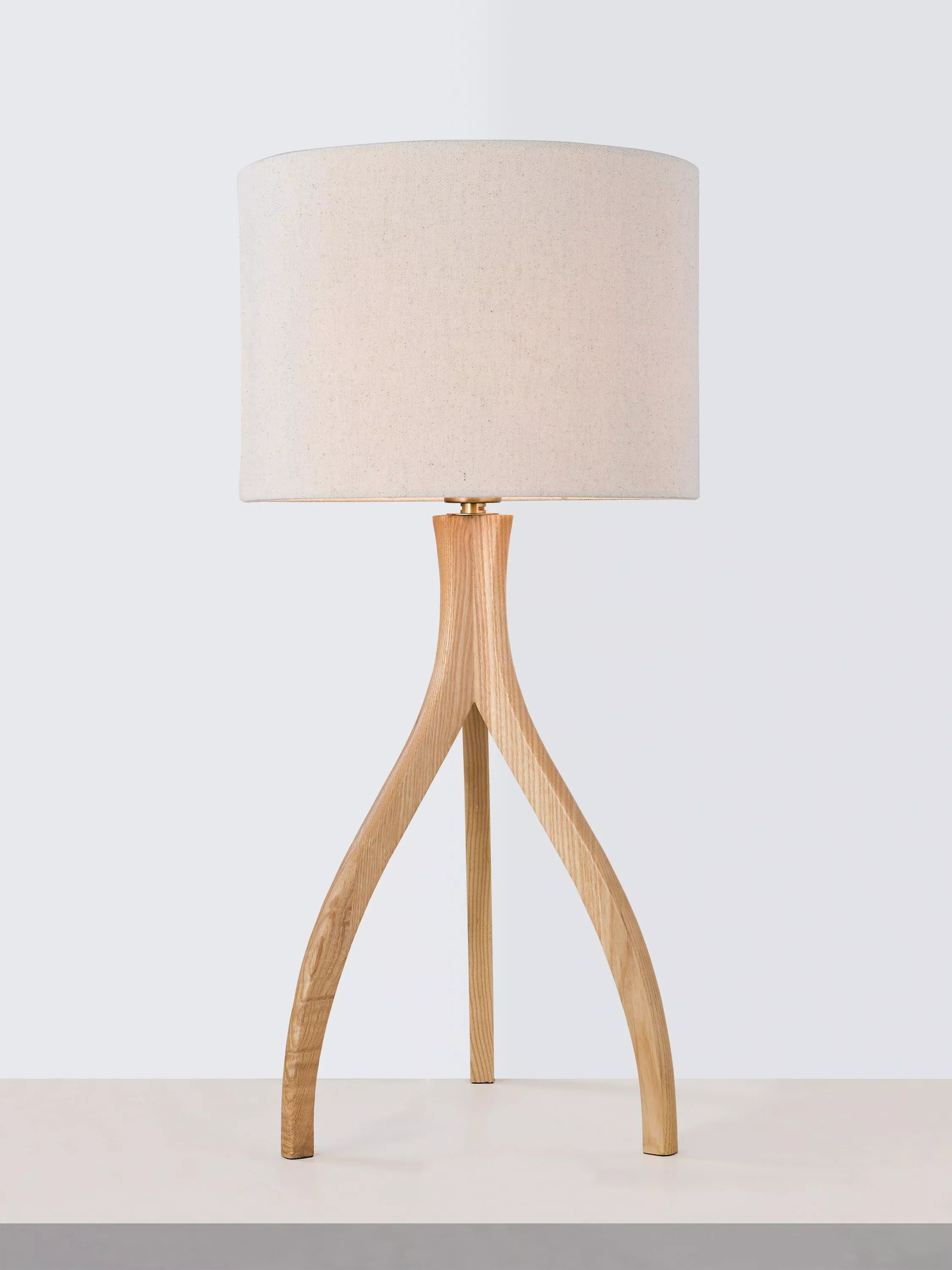 John Lewis Havelle Ash Wood Table Lamp, Natural