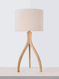 John Lewis Havelle Ash Wood Table Lamp, Natural