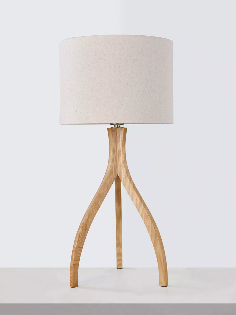 John Lewis Havelle table lamp ash wood natural, UK version