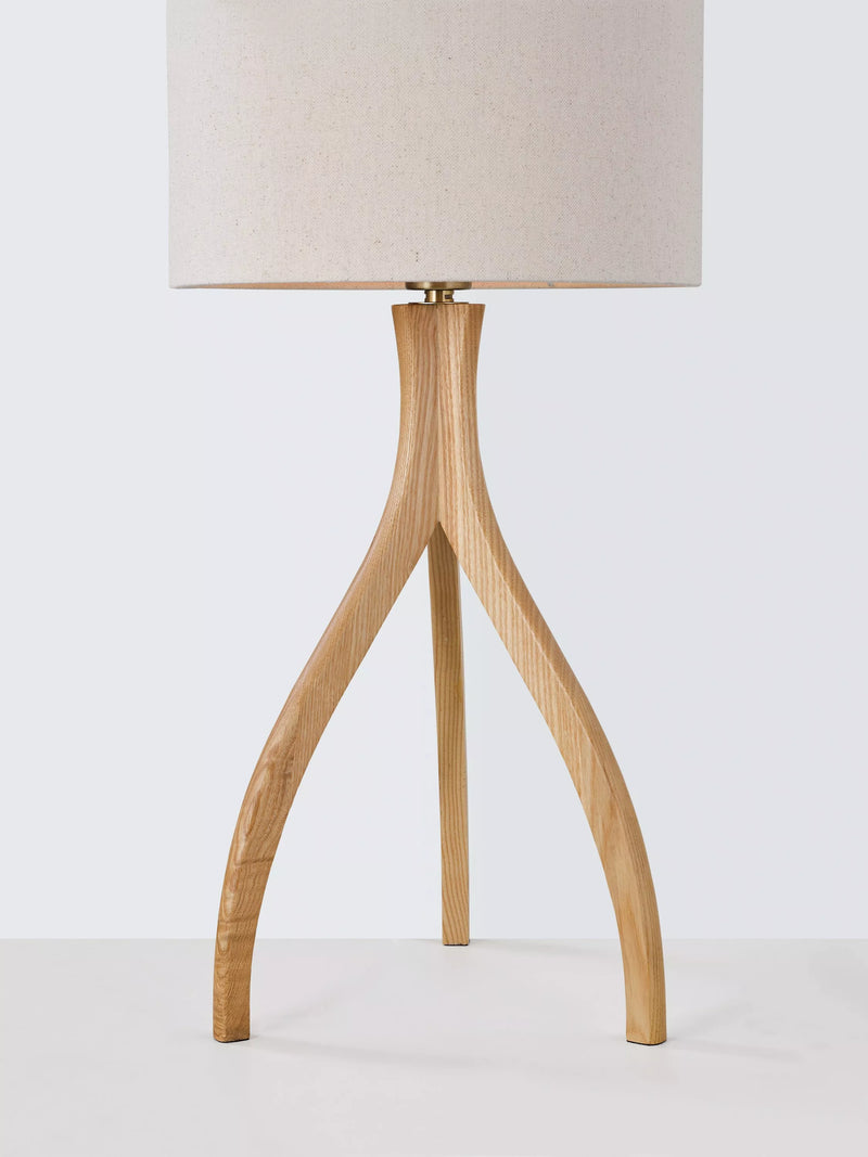 John Lewis Havelle table lamp ash wood natural, UK version