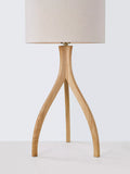 John Lewis Havelle table lamp ash wood natural, UK version