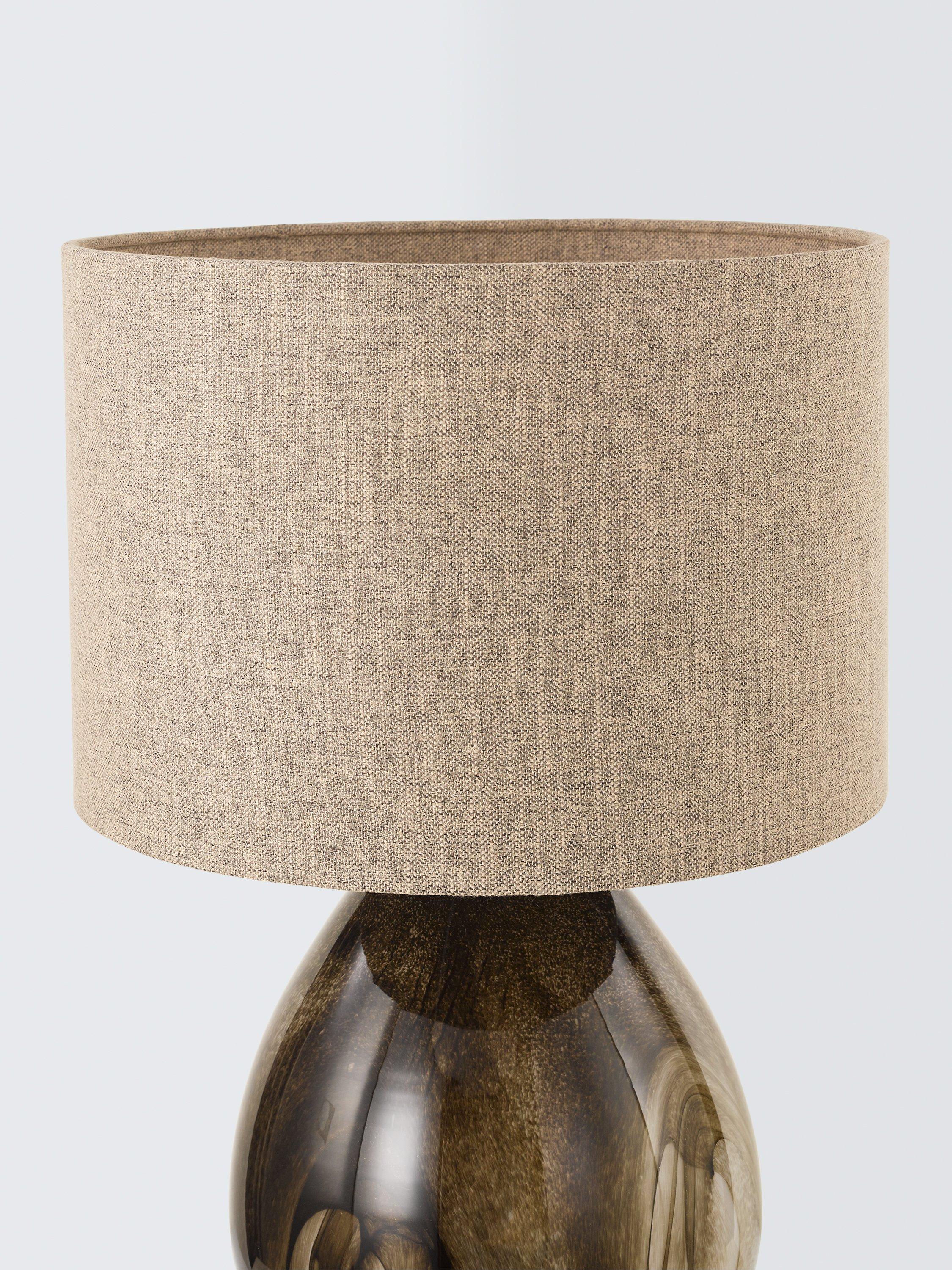John Lewis Merriot glass table lamp mocha, imported from the UK