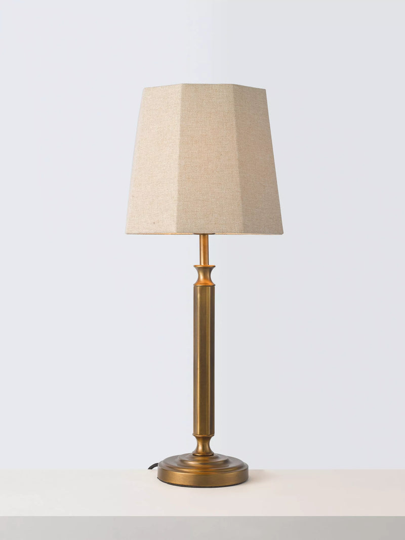 John Lewis Winchester table lamp in antique brass (British brand)