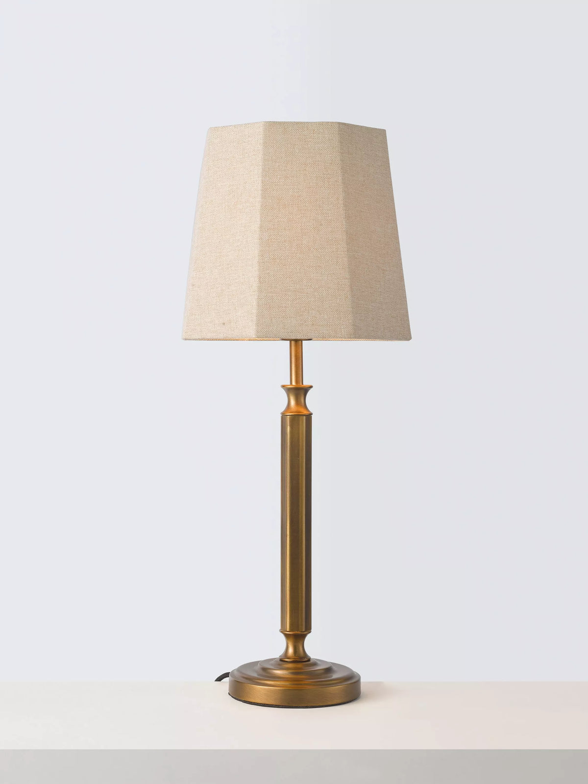 John Lewis Winchester table lamp in antique brass (British brand)