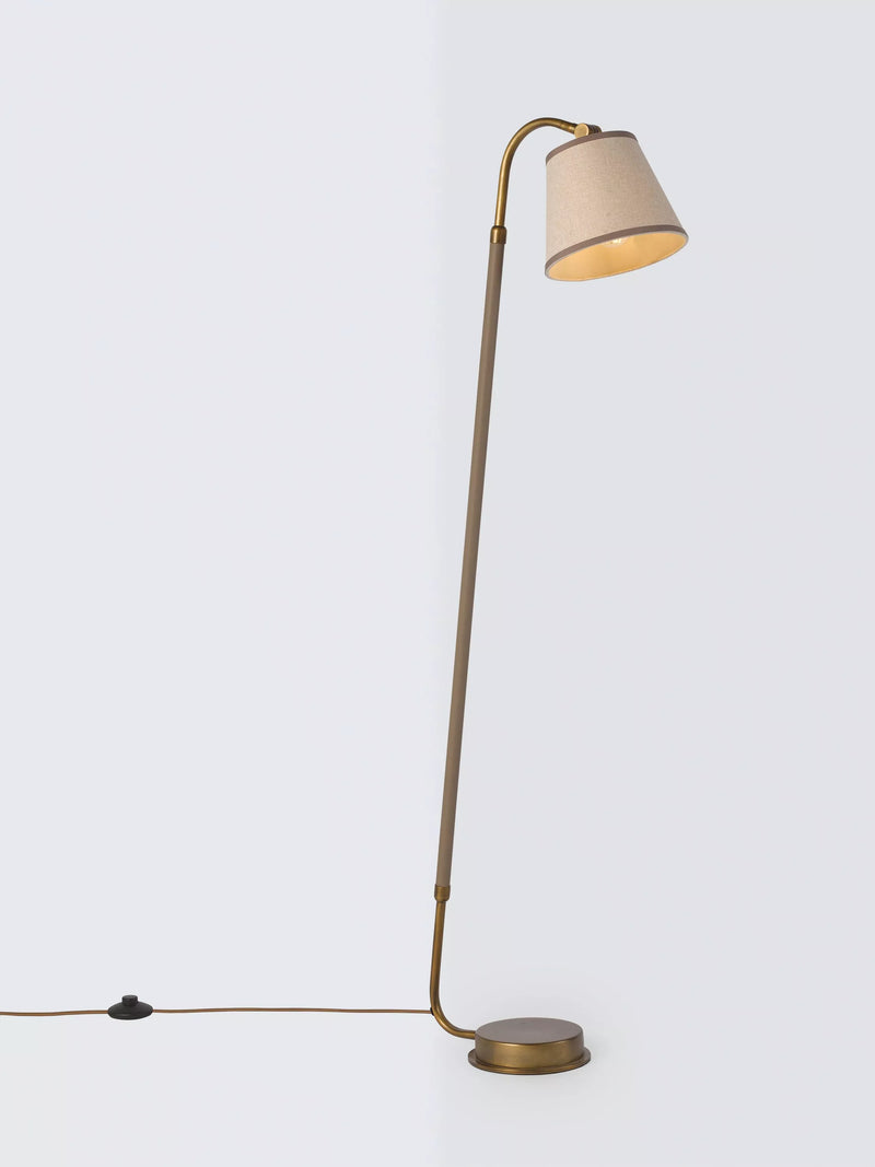 John Lewis Annmarie floor lamp sand metal base (British brand)