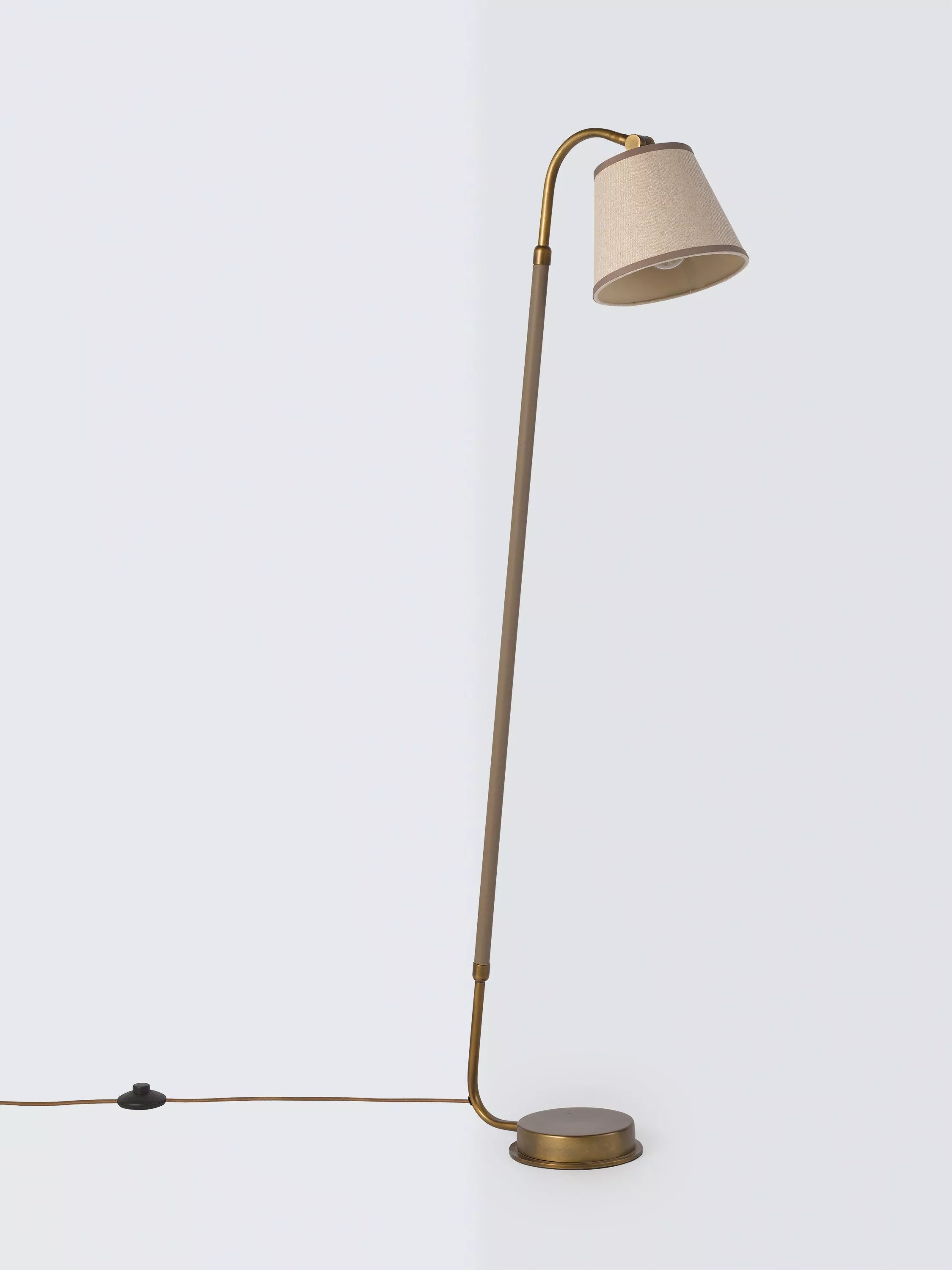 John Lewis Annmarie floor lamp sand metal base (British brand)