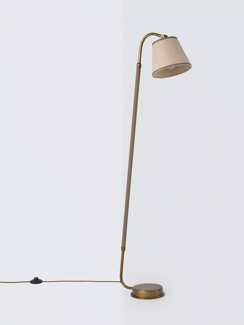 John Lewis Annmarie floor lamp sand metal base (British brand)