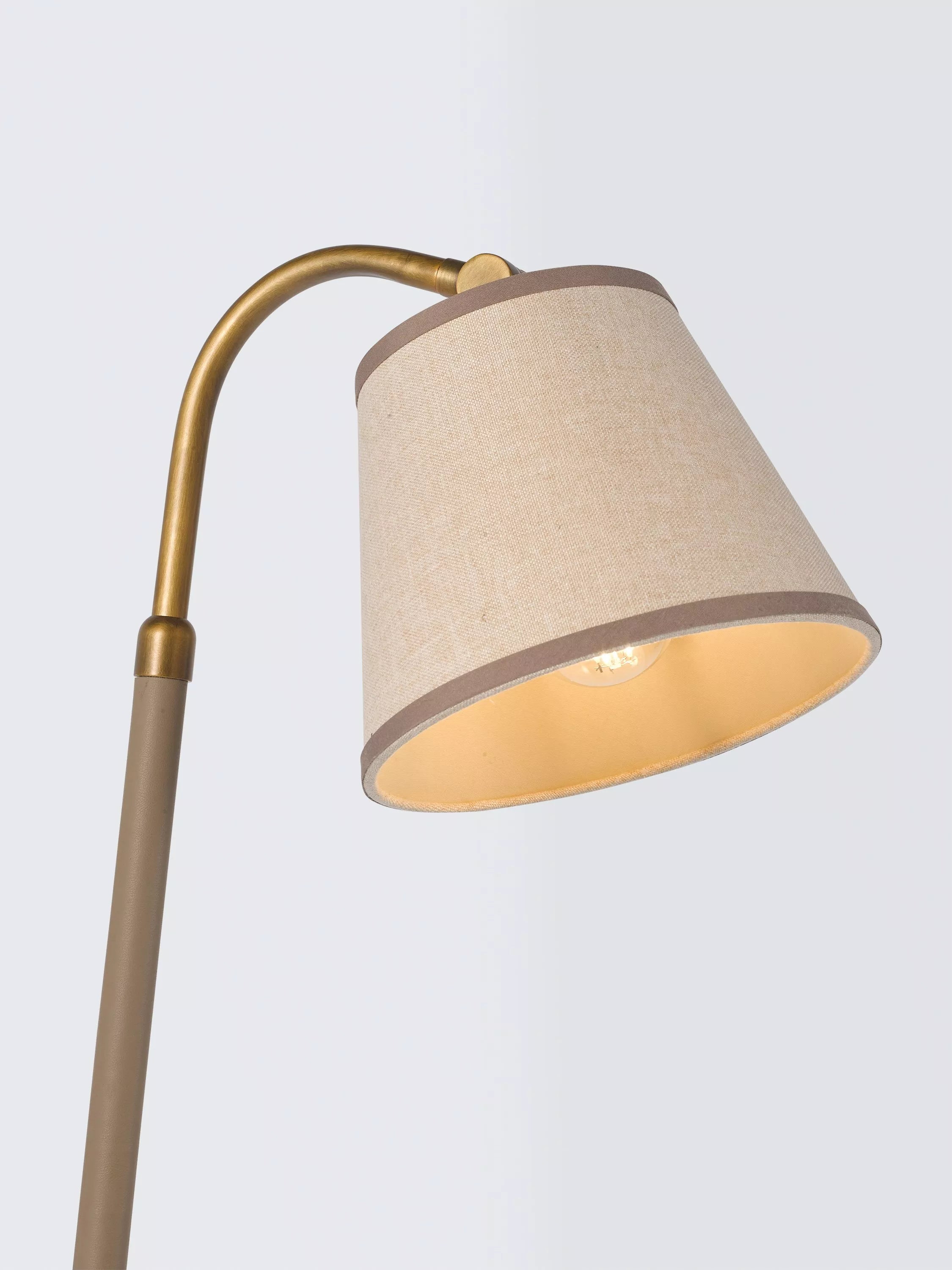 John Lewis Annmarie floor lamp sand metal base (British brand)