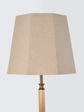 John Lewis Winchester floor lamp oatmeal linen shade, imported from the UK
