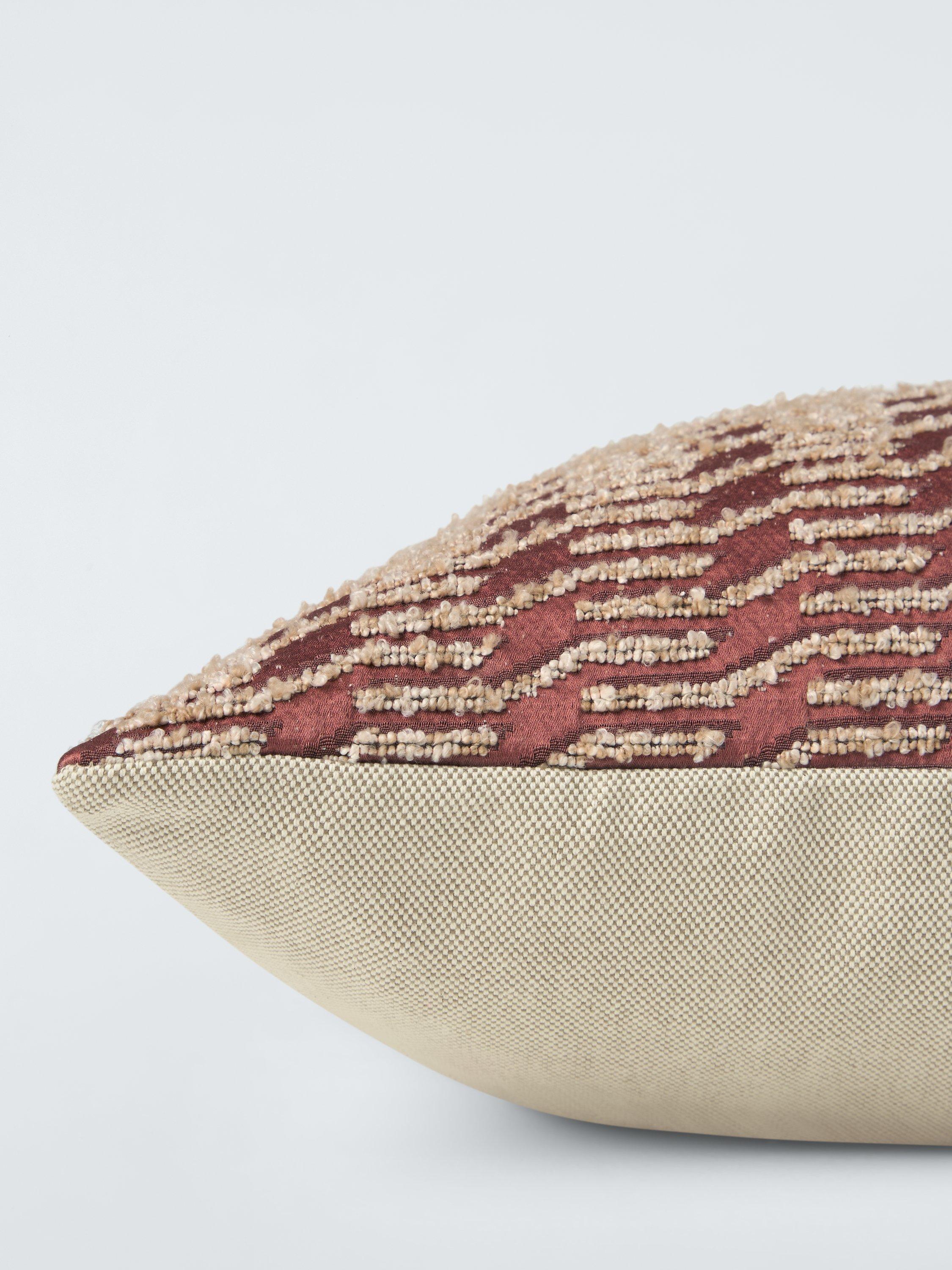 John Lewis Samba rectangular cushion red wine 40x60cm (British brand)