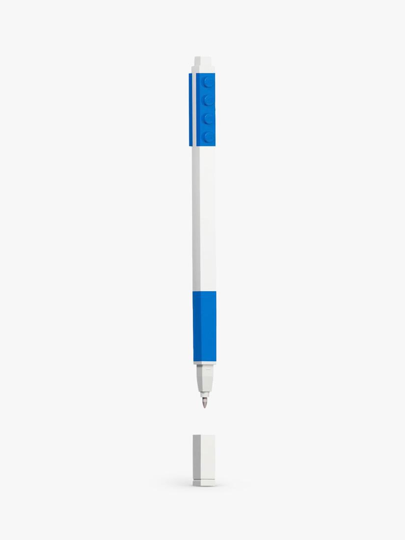 LEGO Gel Pen blue brick top minifigure - British product