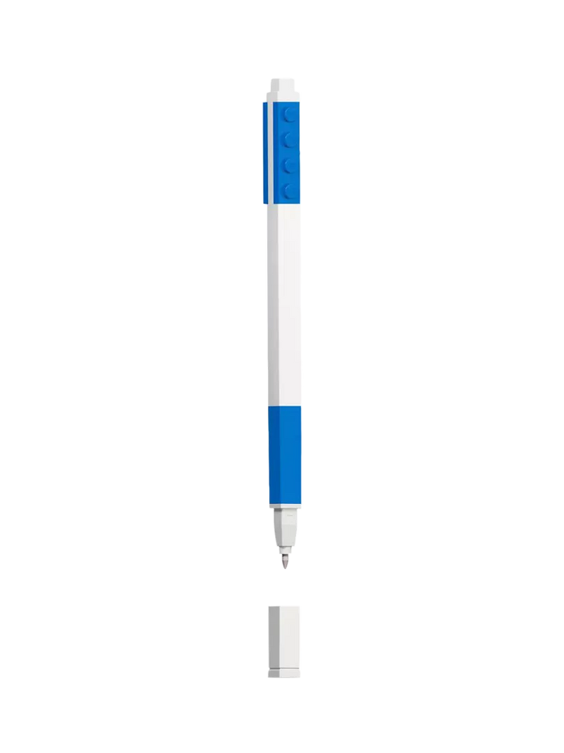 LEGO Gel Pen blue brick top minifigure - British product