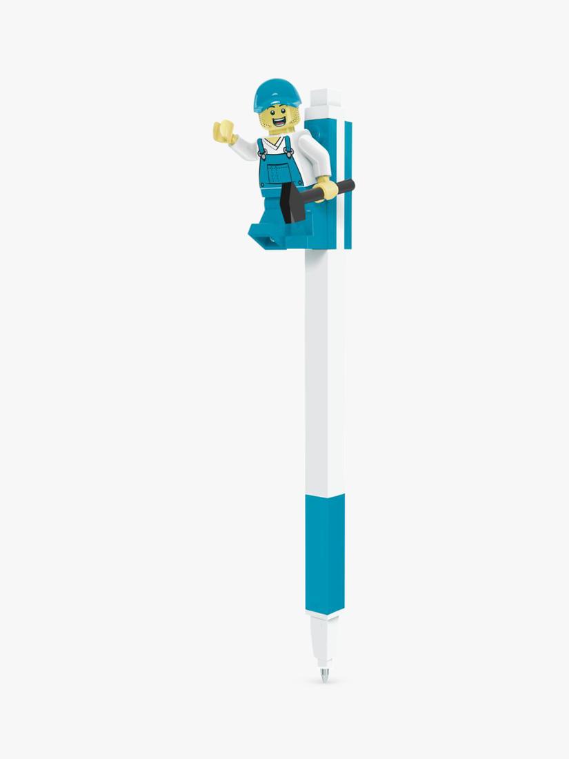 LEGO Gel Pen blue brick top minifigure - British product