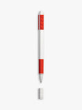 LEGO red gel pen with plates and minifigure (British brand)