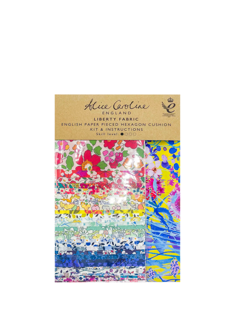 Alice Caroline hexagon cushion sewing kit, imported from the UK