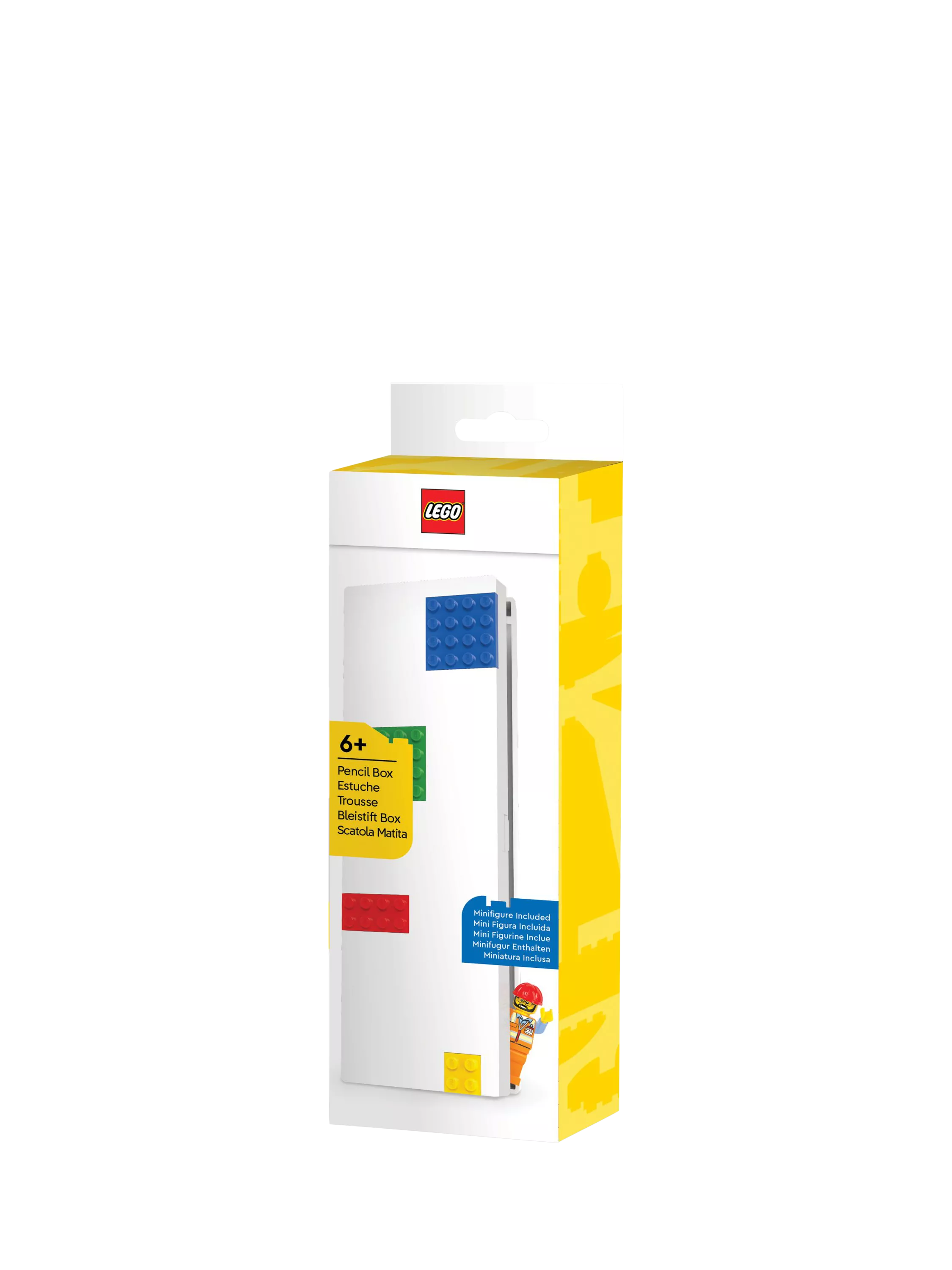 LEGO Pencil Case with Minifigure and LEGO Plates White (British brand)