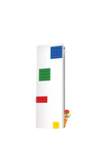LEGO Pencil Case with Minifigure and LEGO Plates White (British brand)