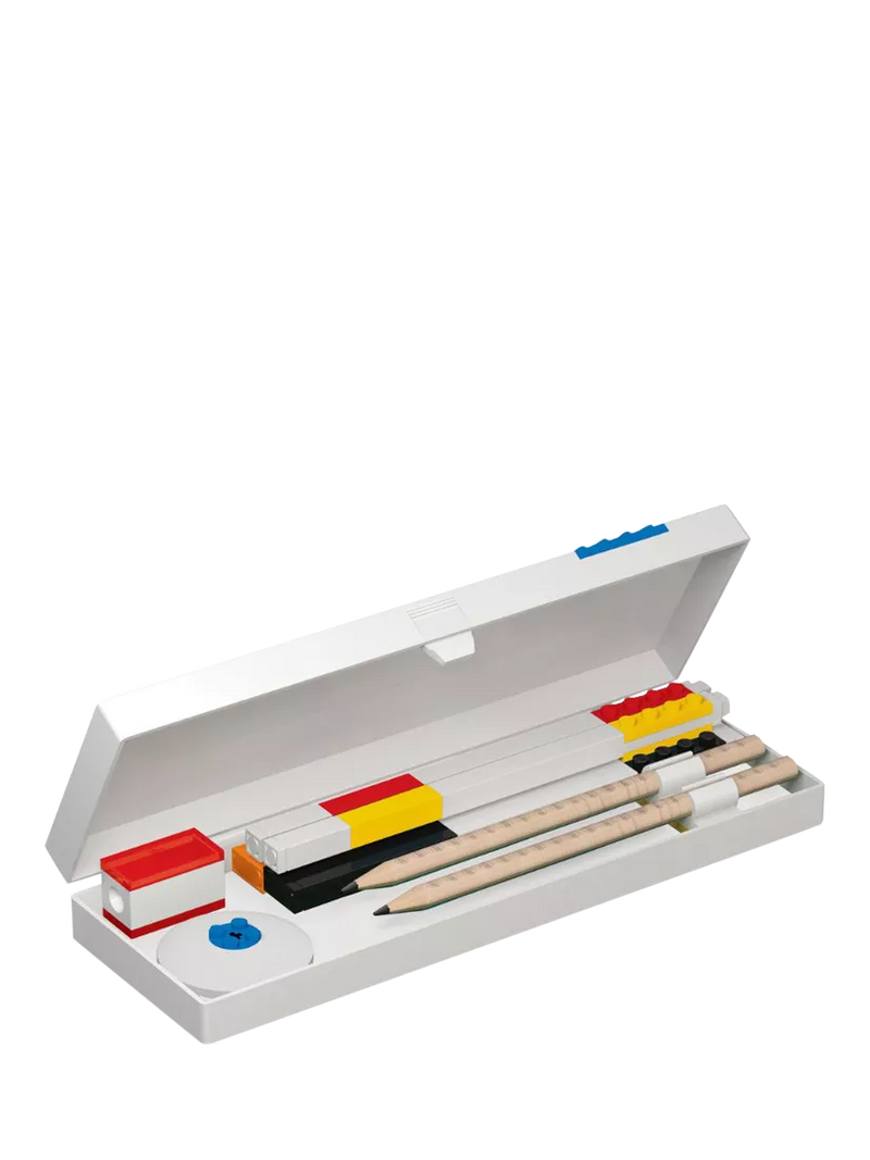 LEGO Pencil Case with Minifigure and LEGO Plates White (British brand)