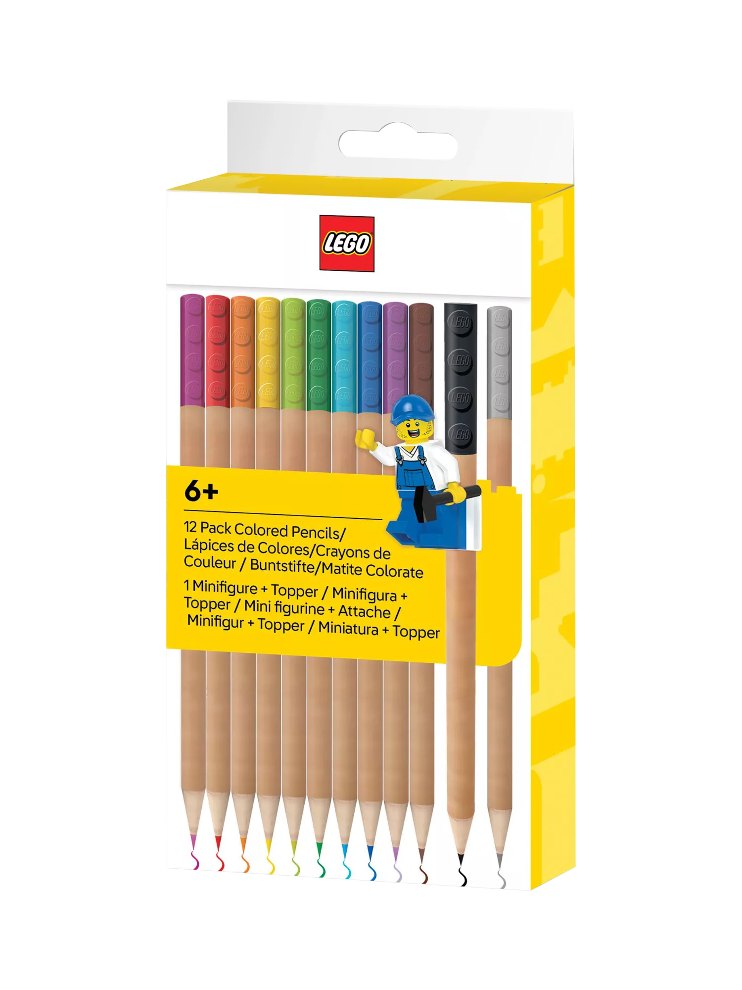 LEGO colouring pencils set of 12 - imported from the UK