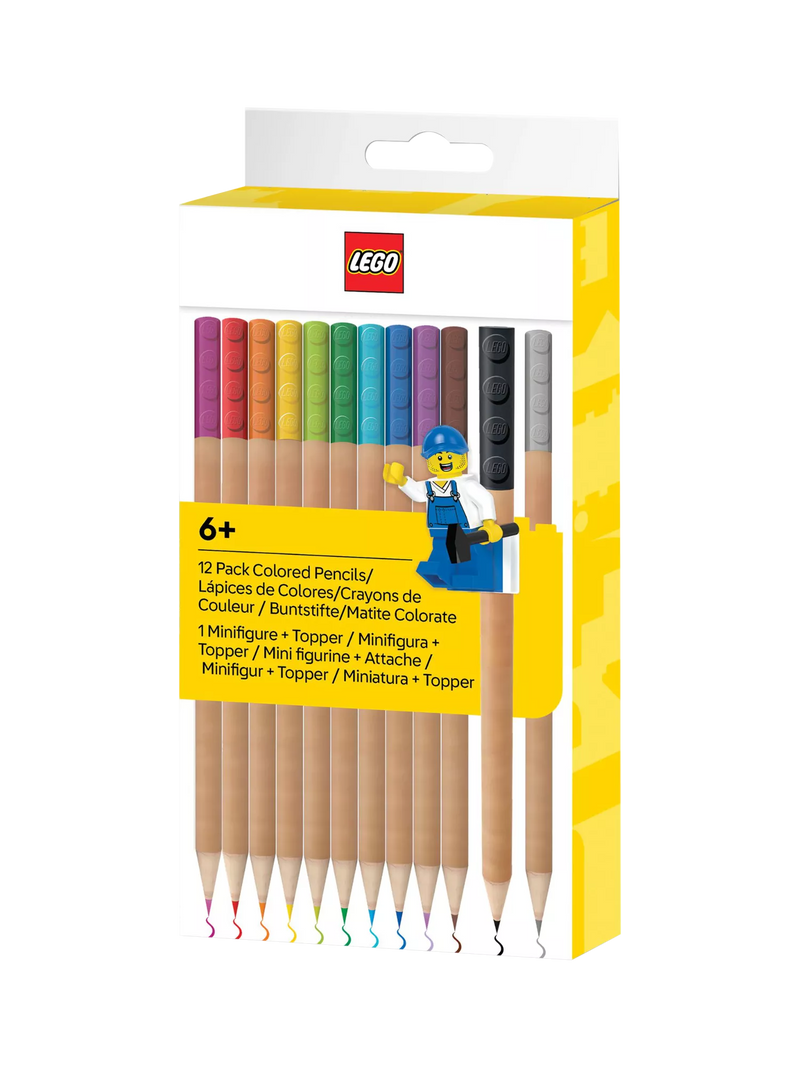 LEGO colouring pencils set of 12 - imported from the UK