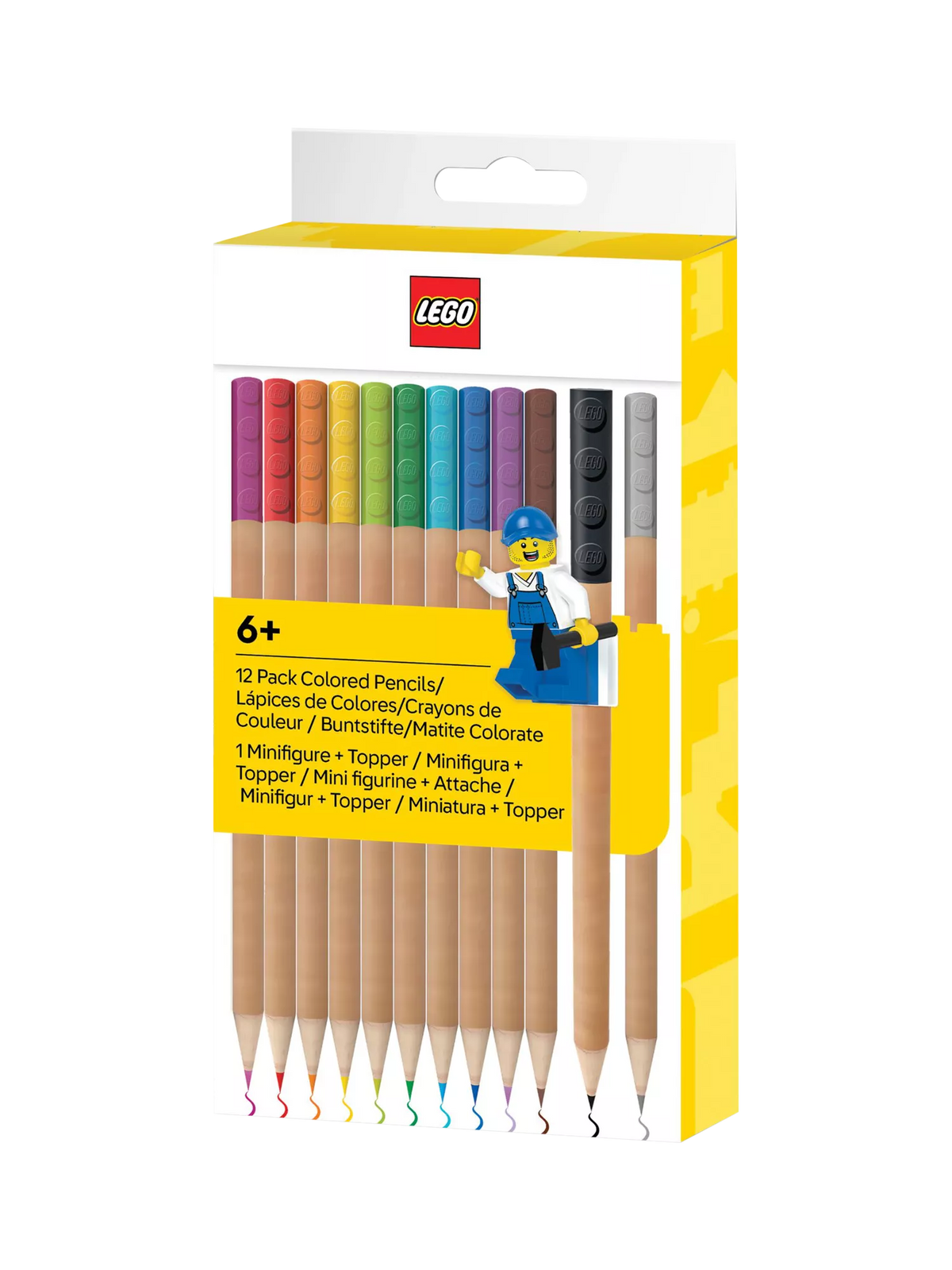 LEGO colouring pencils set of 12 - imported from the UK