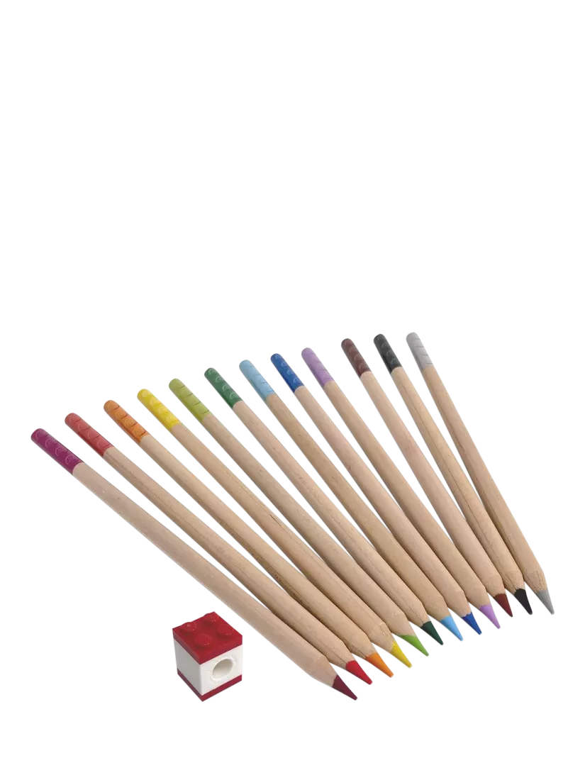 LEGO colouring pencils set of 12 - imported from the UK