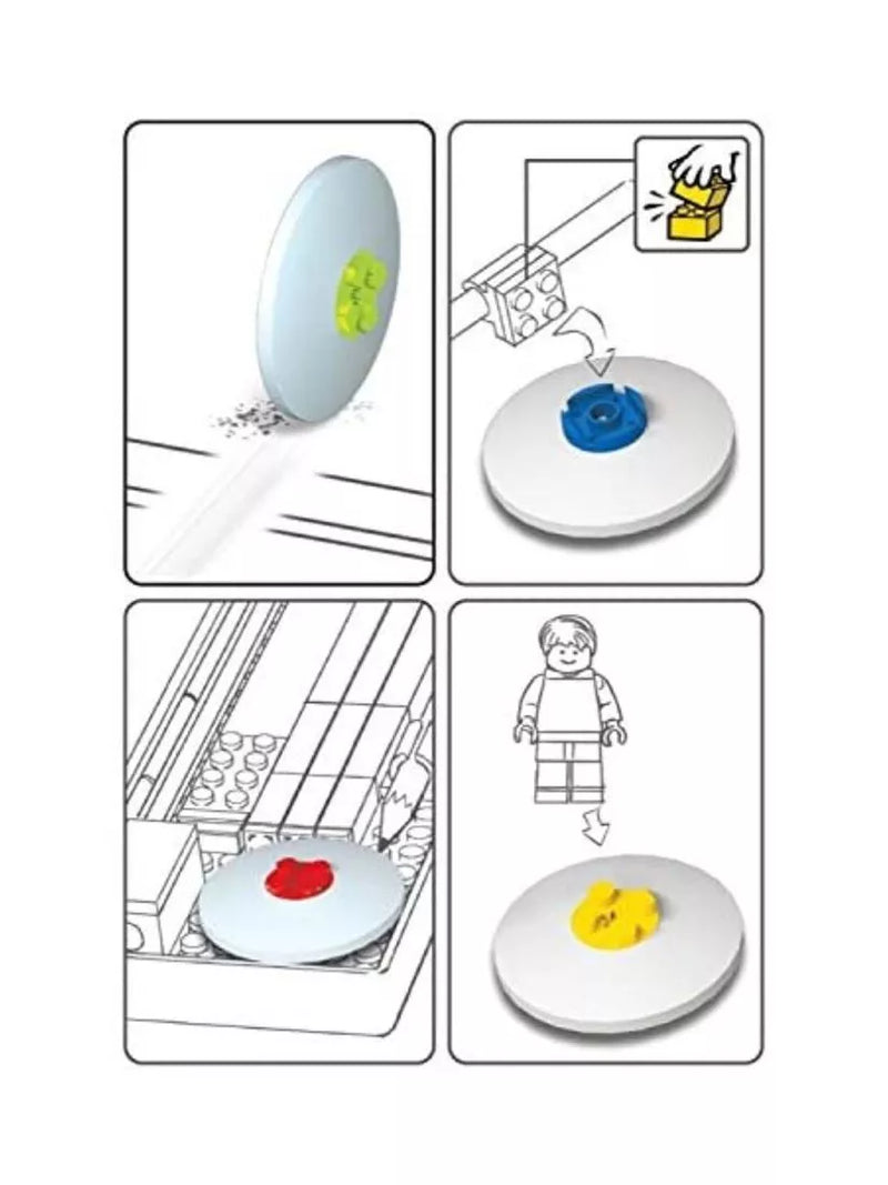 LEGO stationery pencil set with minifigure multicolour (British brand)