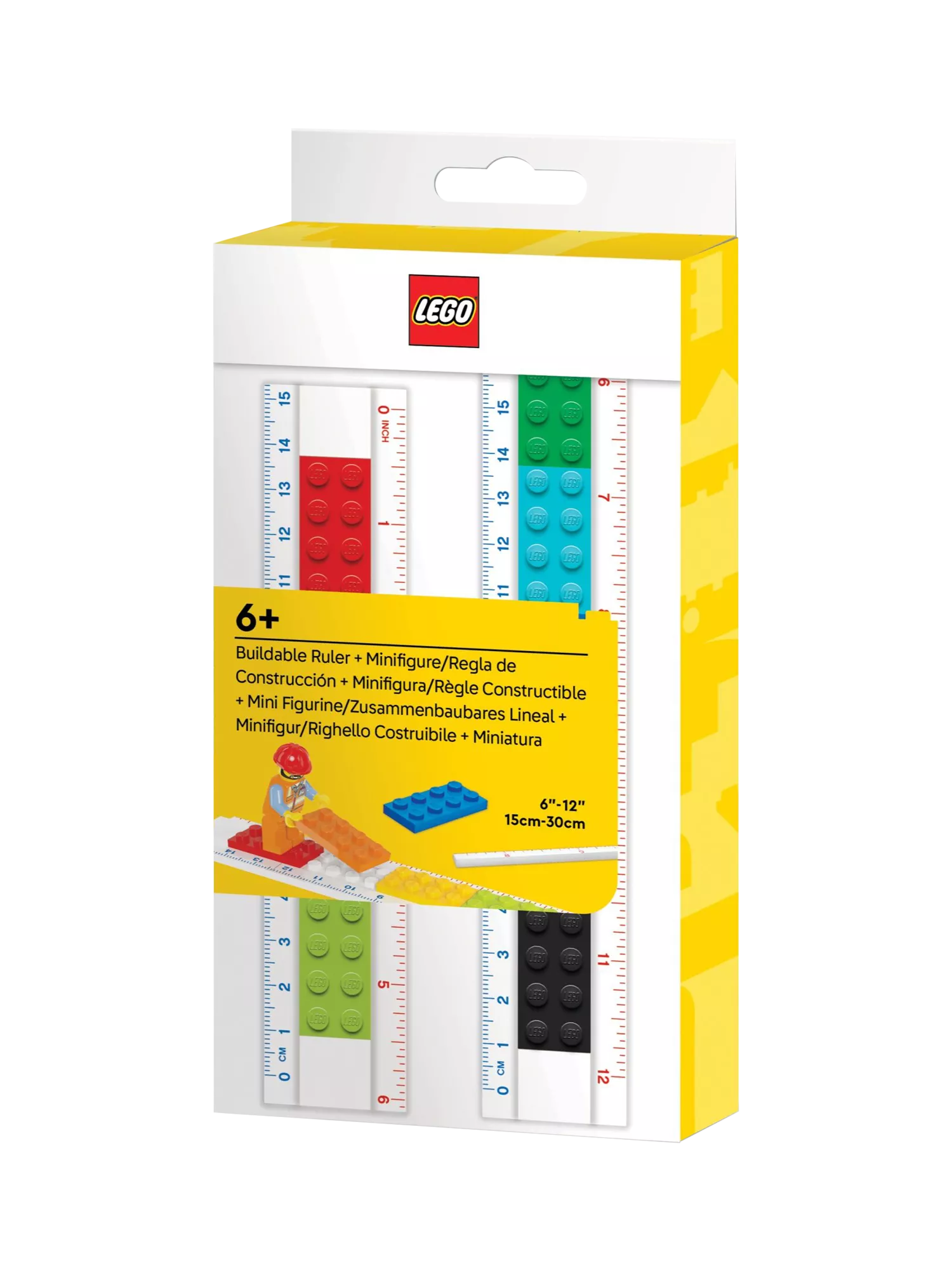 LEGO Buildable Ruler with minifigure and 28 elements (British brand)
