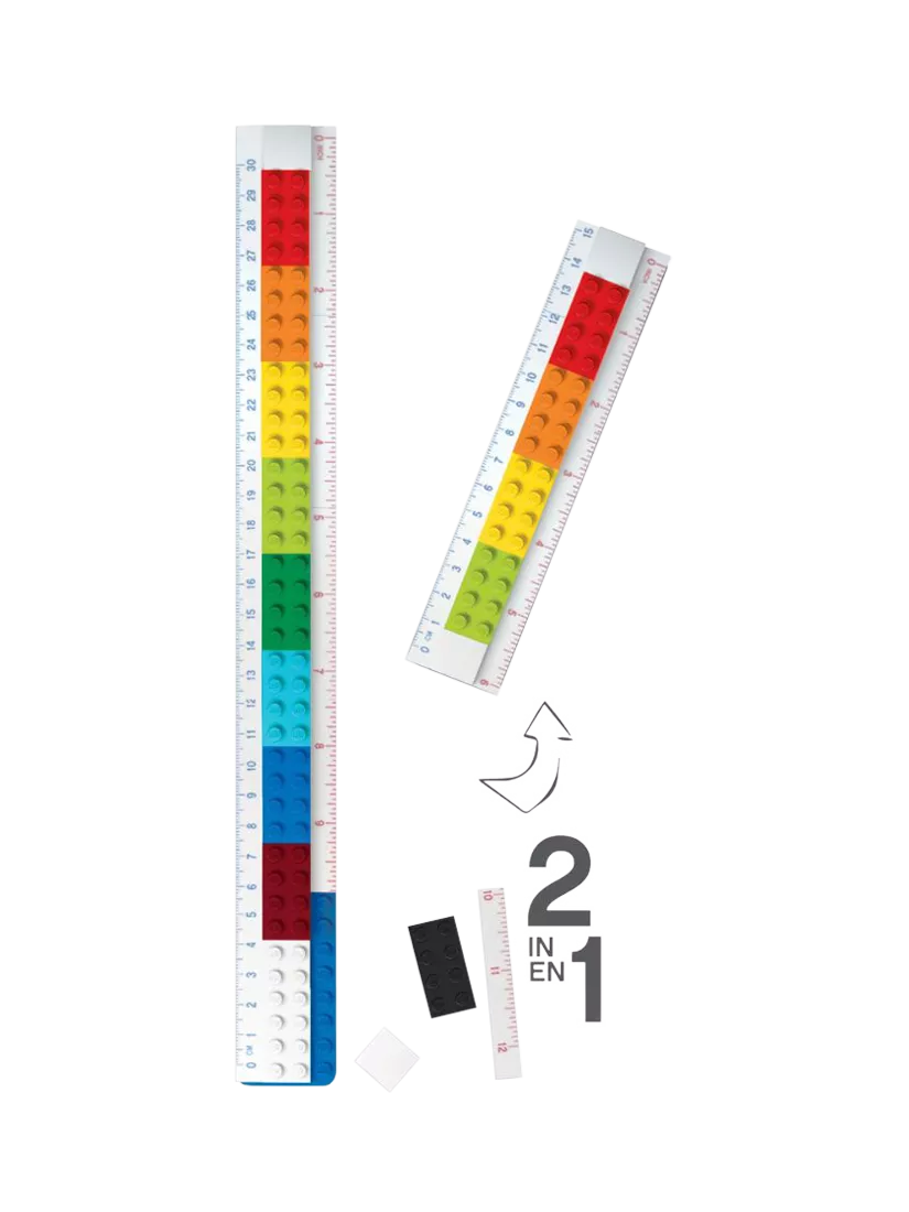 LEGO Buildable Ruler with minifigure and 28 elements (British brand)