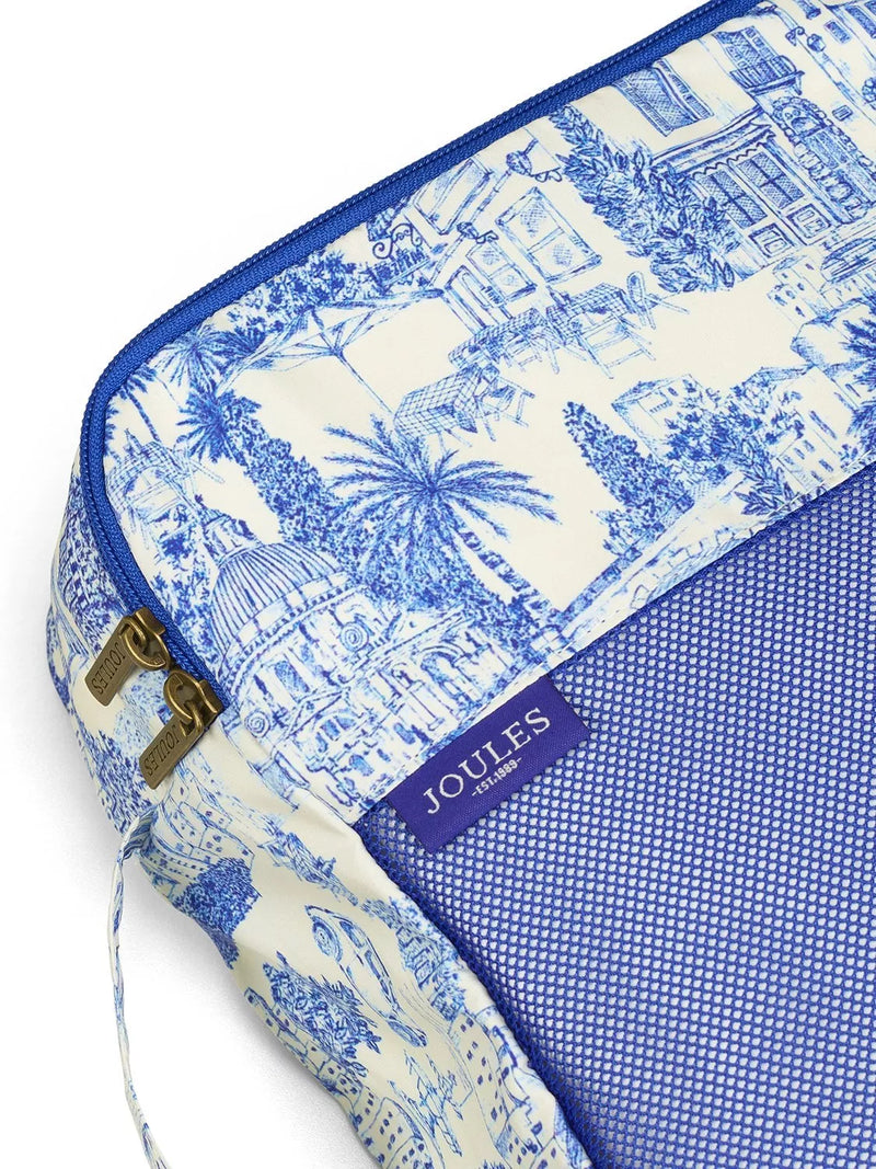 Joules packing cube set blue multi pack of 4 - British product