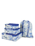 Joules packing cube set blue multi pack of 4 - British product