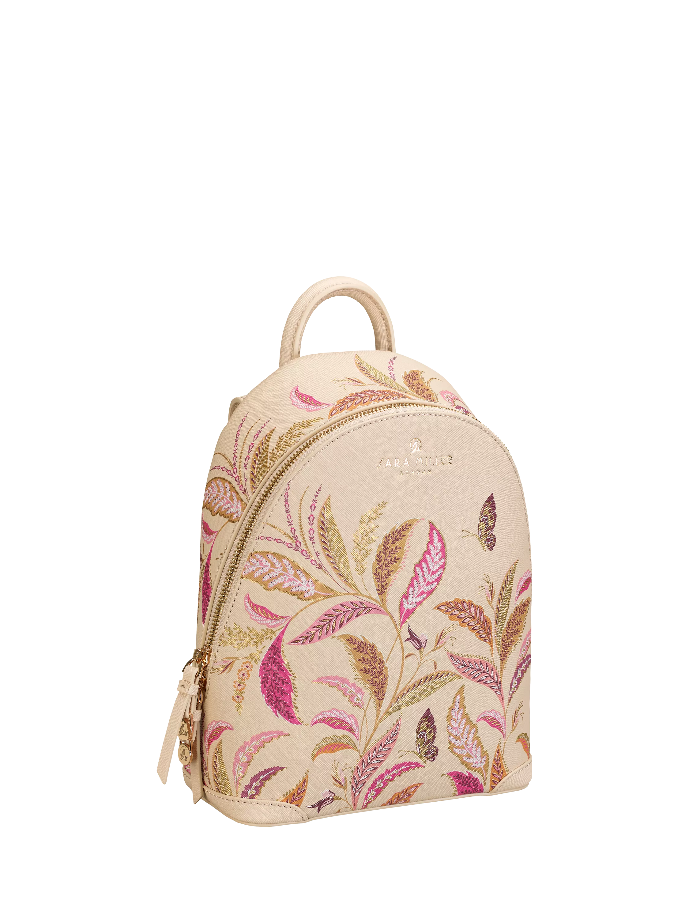 Sara Miller Fern Garden mini backpack with gold foil print - British product