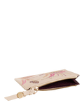 Sara Miller zipped credit card holder Pink Multi (British brand)