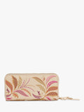 Sara Miller large zip-around purse pink multi design (British brand)