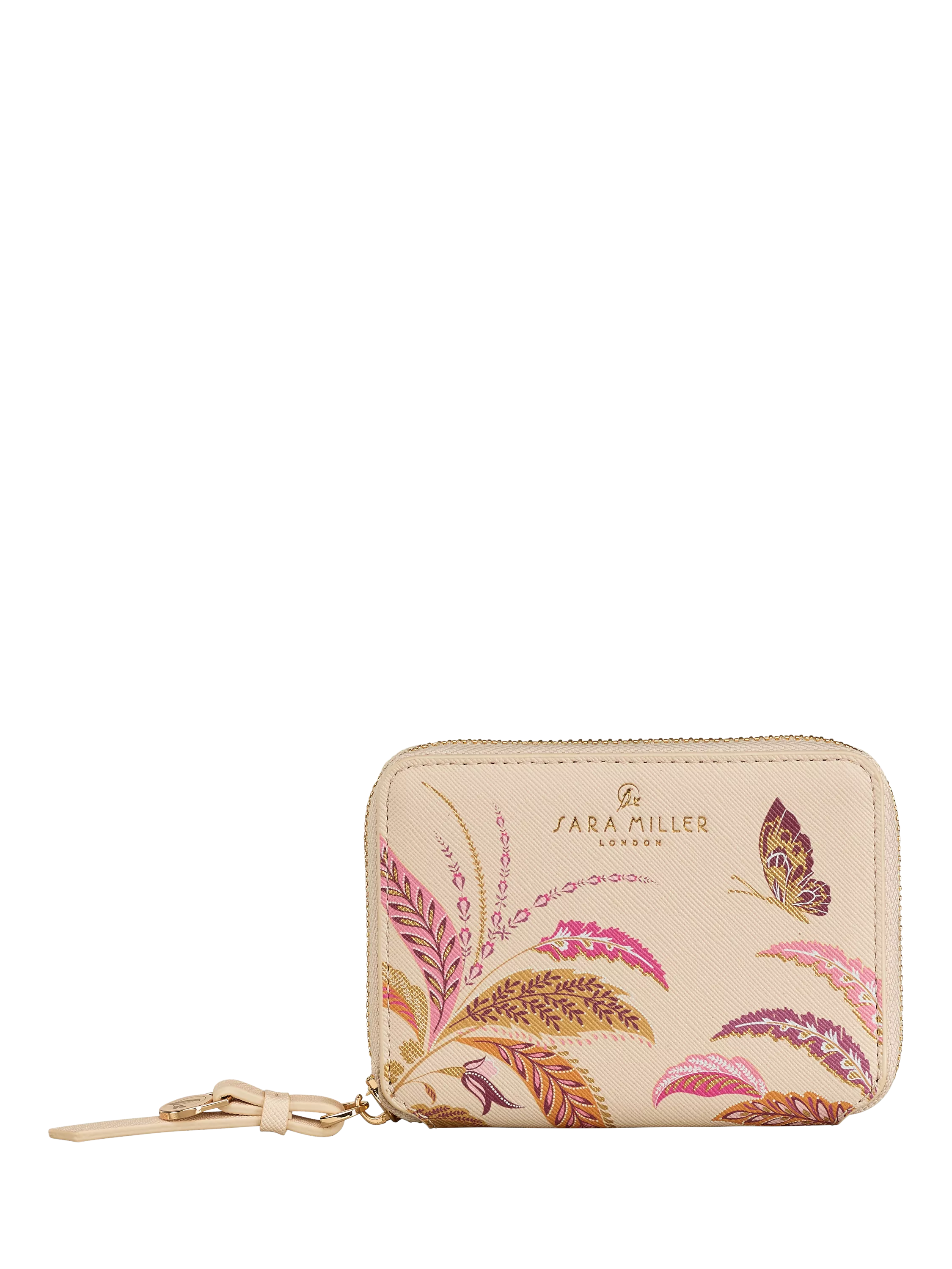 Sara Miller Small Zip Around Purse Pink/Multi, UK version