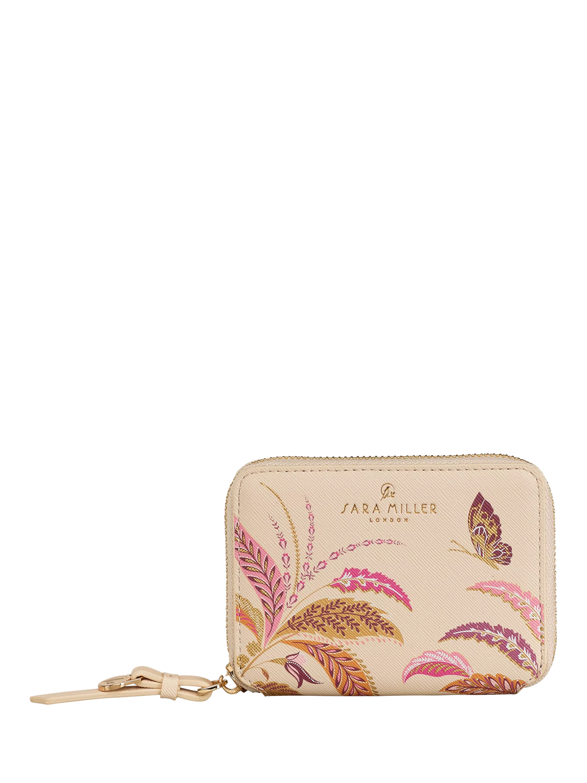 Sara Miller Small Zip Around Purse Pink/Multi, UK version