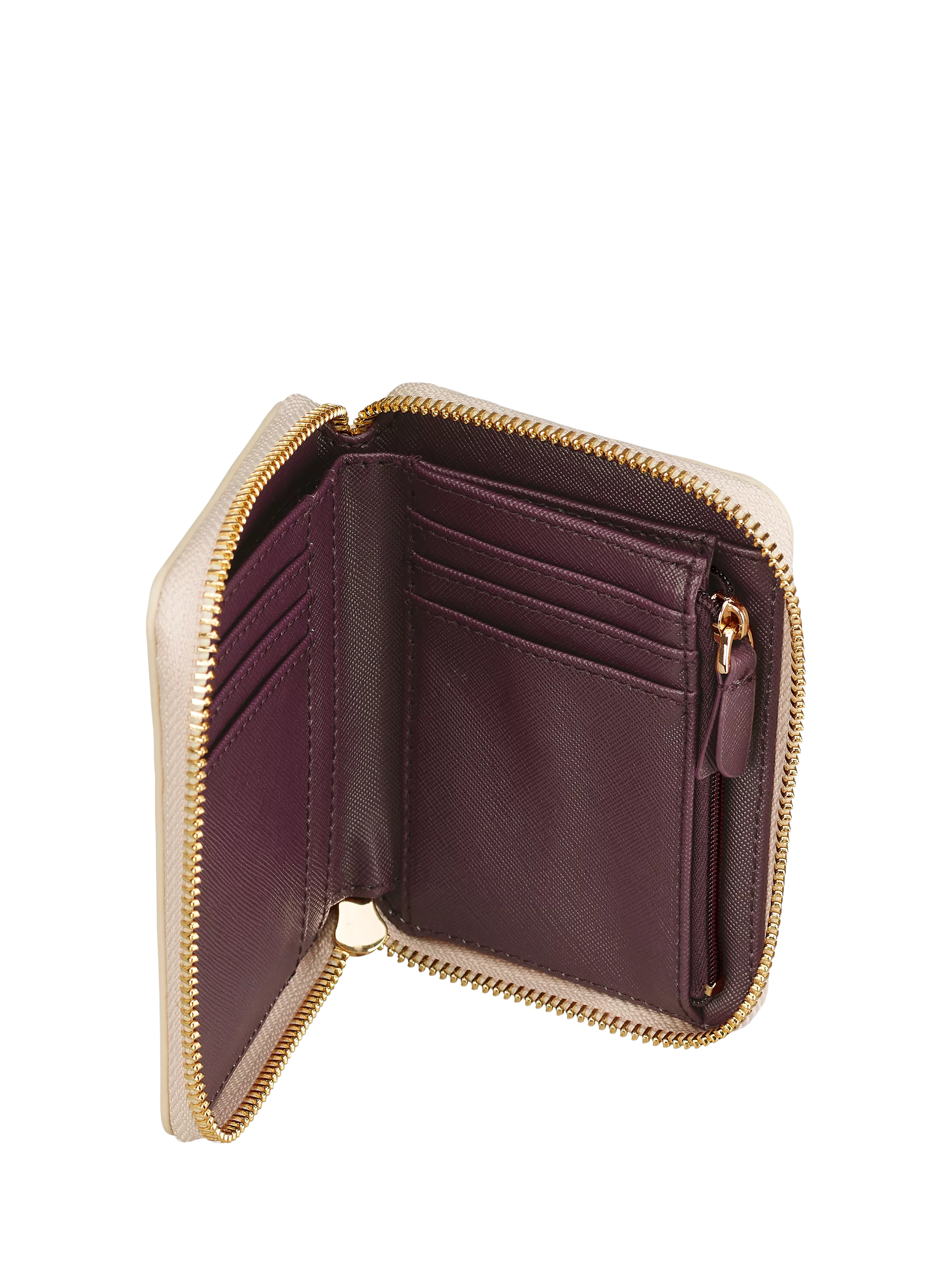 Sara Miller Small Zip Around Purse Pink/Multi, UK version