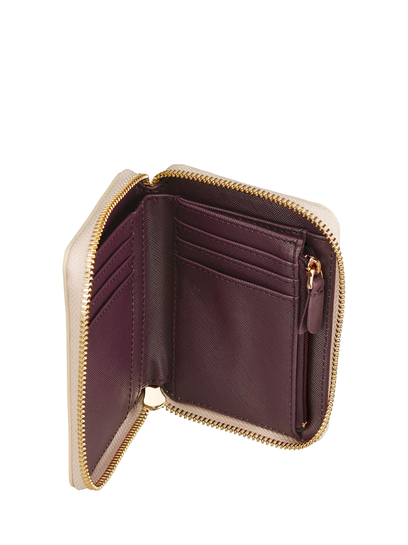 Sara Miller Small Zip Around Purse Pink/Multi, UK version