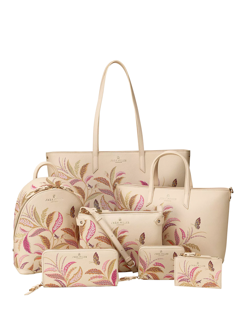 Sara Miller Small Zip Around Purse Pink/Multi, UK version