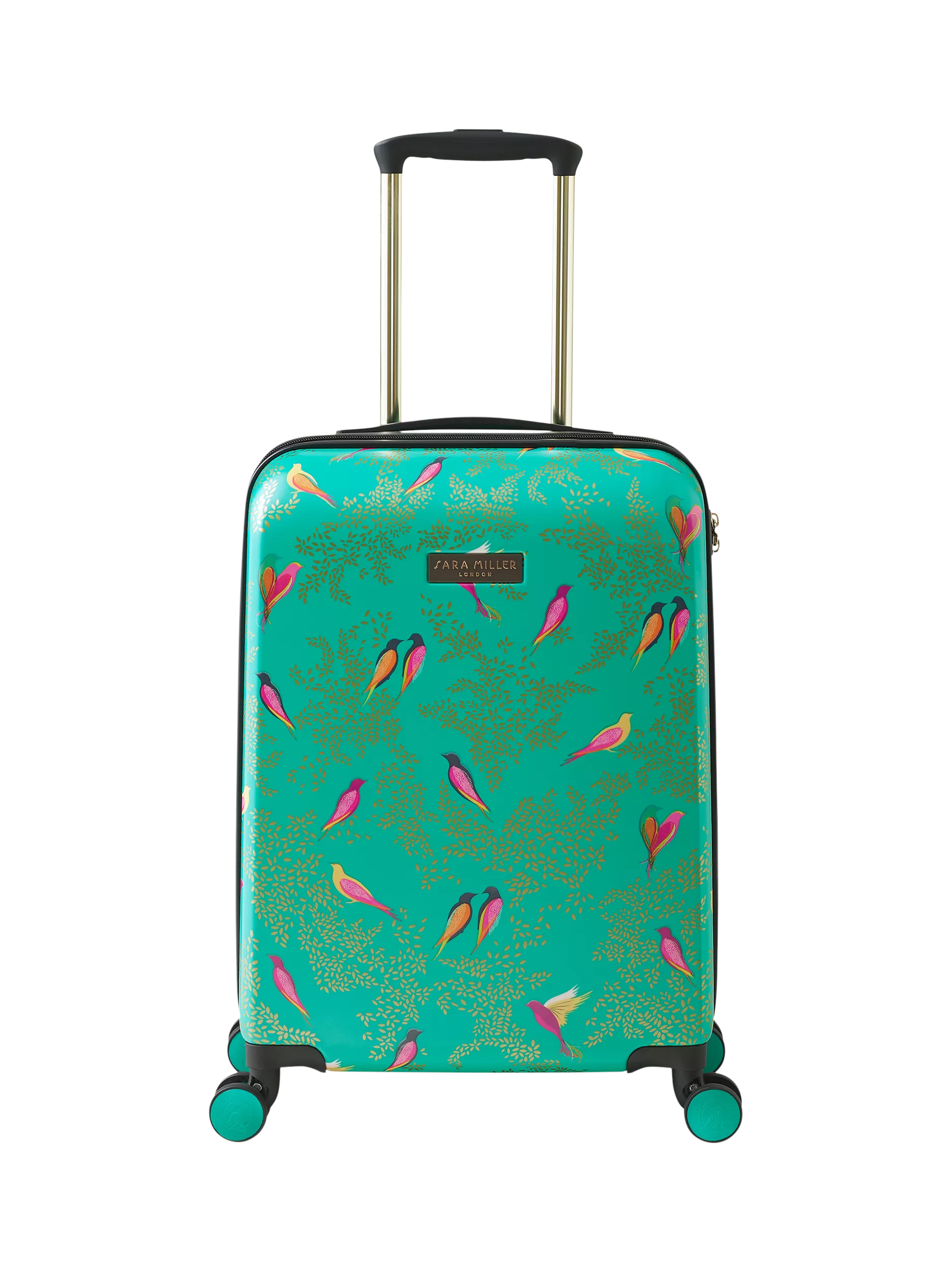 Sara Miller Chelsea 56cm cabin case green multi - British product